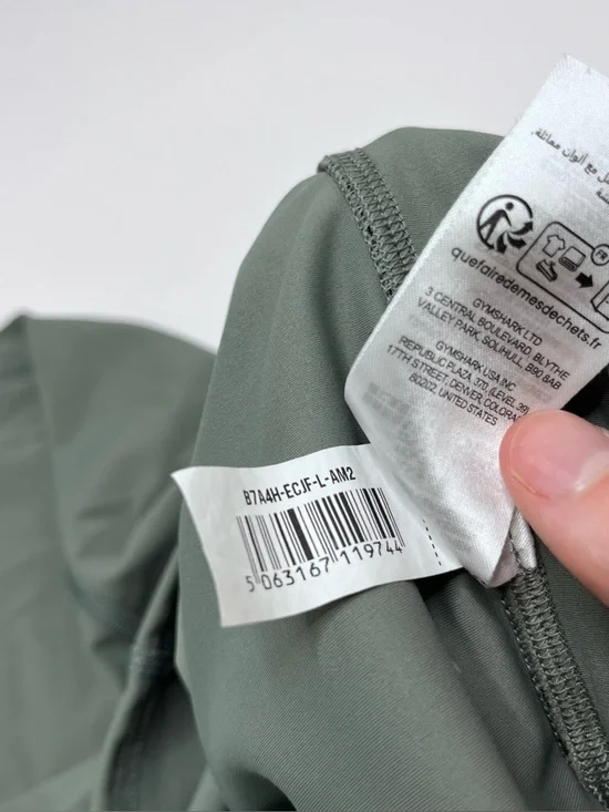 GYMSHARK Stitch Feature Shorts Unit Green size Large - Picture 13 of 13